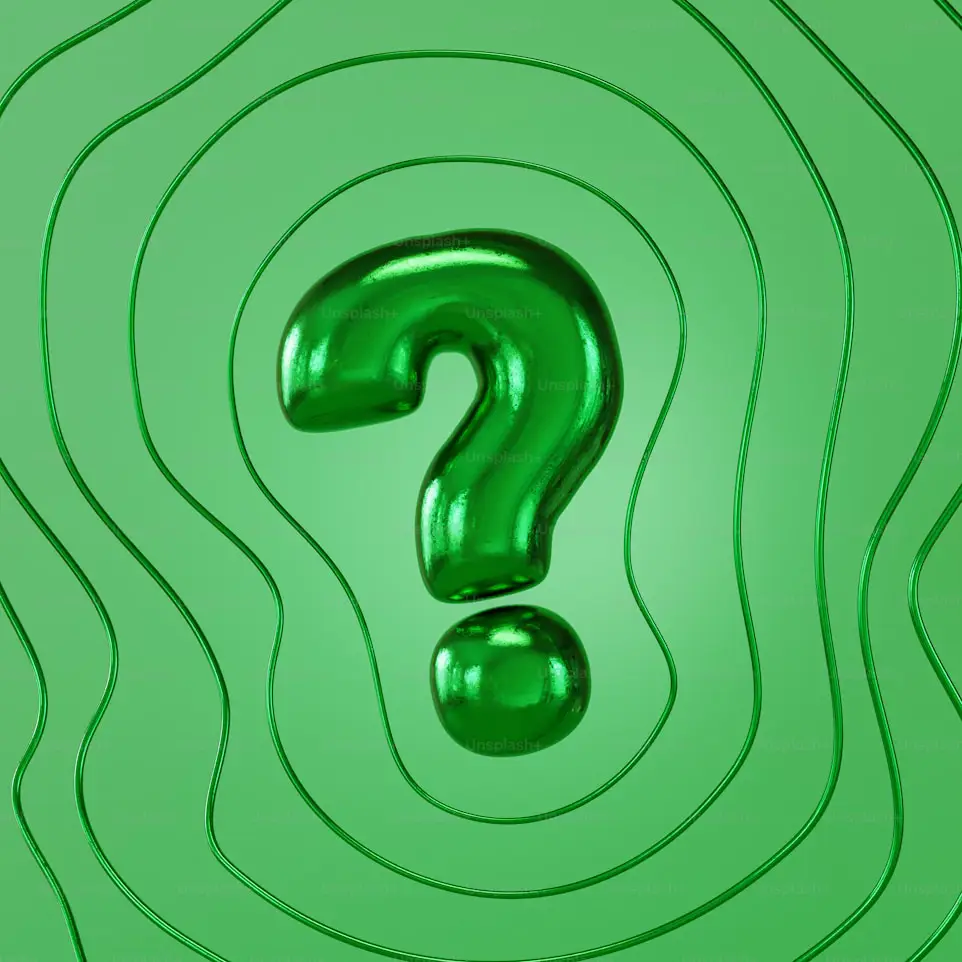 Question mark illustration representing FAQs